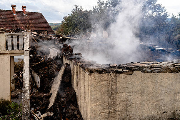 Professional Fire Damage Assessment technician working in Bay City, TX